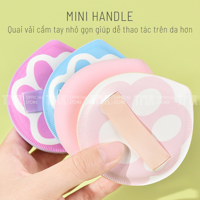 Bông Mút Tán Trang Điểm XL Chân Mèo Mềm Xốp Big Size Giúp Tán Kem Nền Cushion Phấn Phủ Hiệu Quả