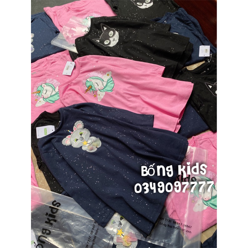 Váy Thu Bé Gái Cotton In Hình Delta