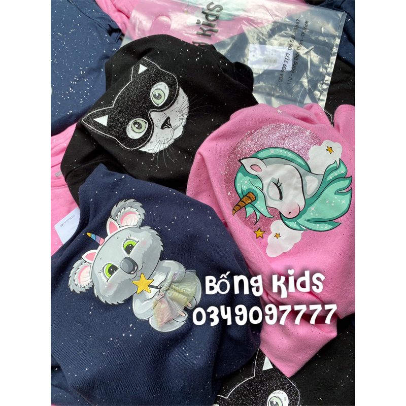 Váy Thu Bé Gái Cotton In Hình Delta