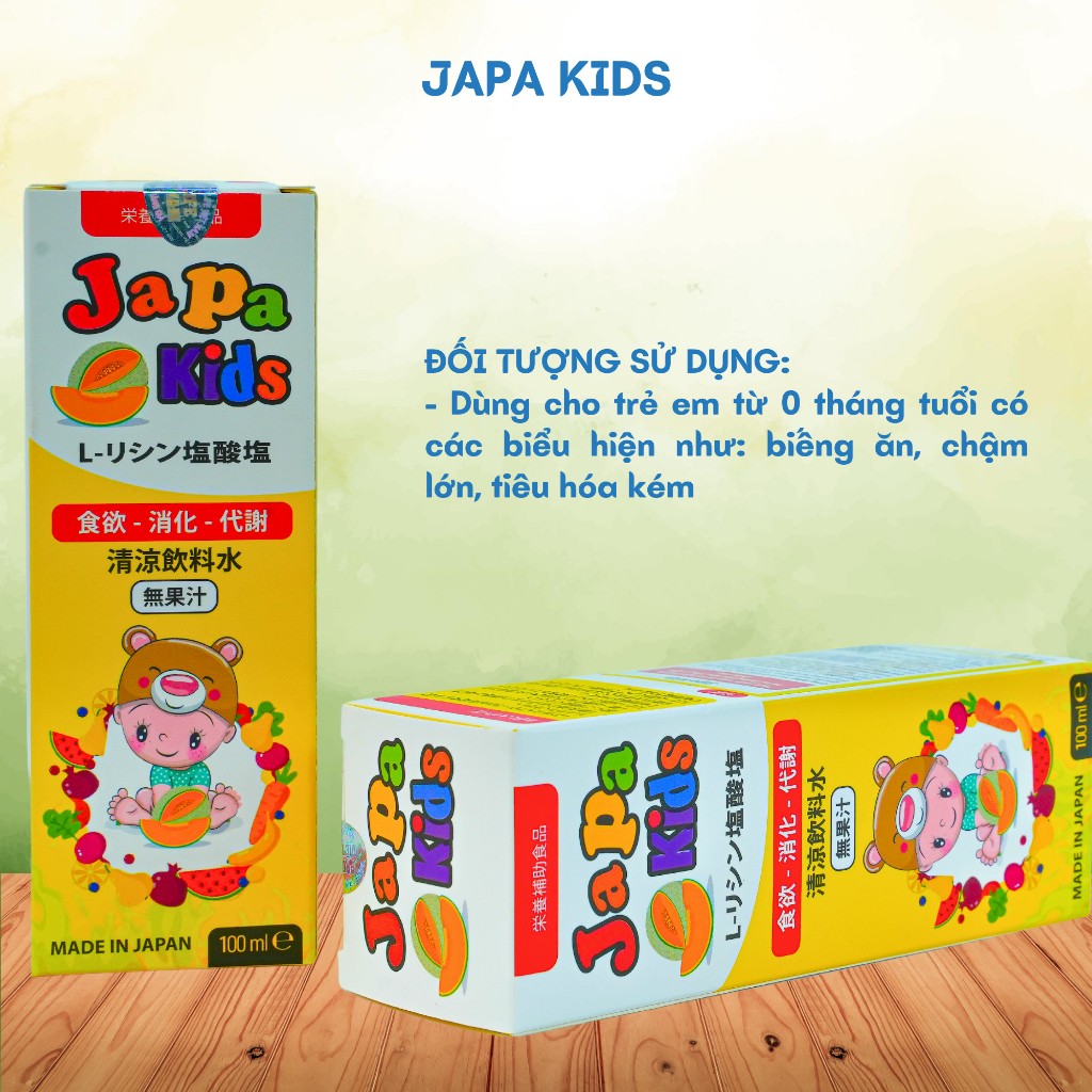 Siro Japa Kids Ăn Ngon Cho Bé Hỗ Trợ Bé Tăng Cân Chăm Sóc Sức Khoẻ Cho Bé Hàng Chĩnh Hãng