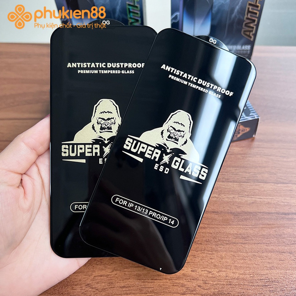 Kính cường lực Samsung Galaxy M20 M21 M21s M22 M23 5G, Super Kingkong ESD full màn, Miếng dán bảo vệ toàn màn hình