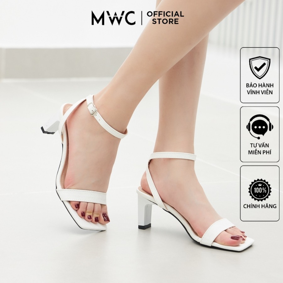 Giày MWC 4251 - Giày Sandal Cao Gót 5cm, Giày Cao Gót Quai Mảnh Thời Trang