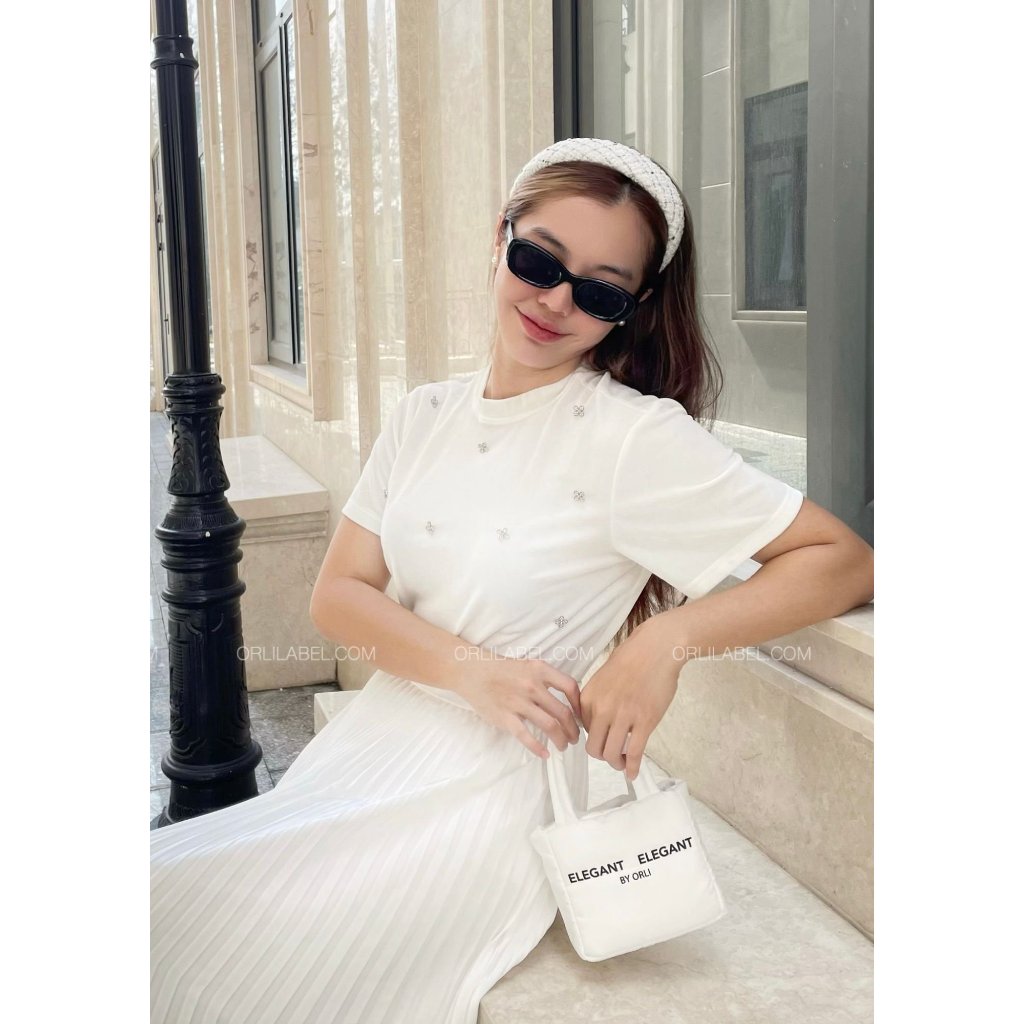 Clelia Shirt - Áo nhung có tay - Orli Lable