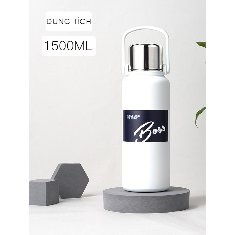Bình giữ nhiệt BOSS inox 316 nắp hình cốc dung tích 800ml/1200ml/1500m