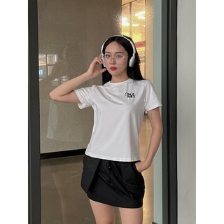 Áo thun baby tee nữ DORIA dáng basic cổ tròn in chữ nổi sịn sò phối đồ cá tính Ao520_P11K13