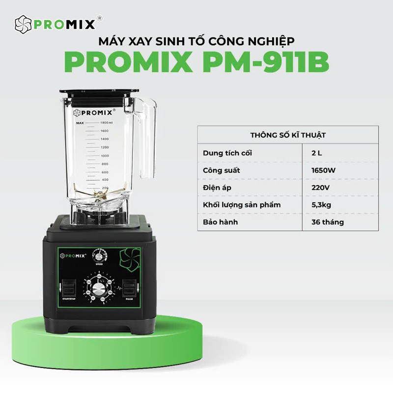Socket trục nấm máy xay Promix PM-911B