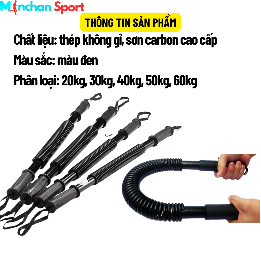 COMBO 3 MÓN SỨC MẠNH TAY: GẬY LÒ XO, TẬP NGÓN TAY, KÌM BÓP TAY ĐA DẠNG BÀI TẬP CHO TỪNG NGÓN HOẶC BÀN TAY MINCHAN SPORT