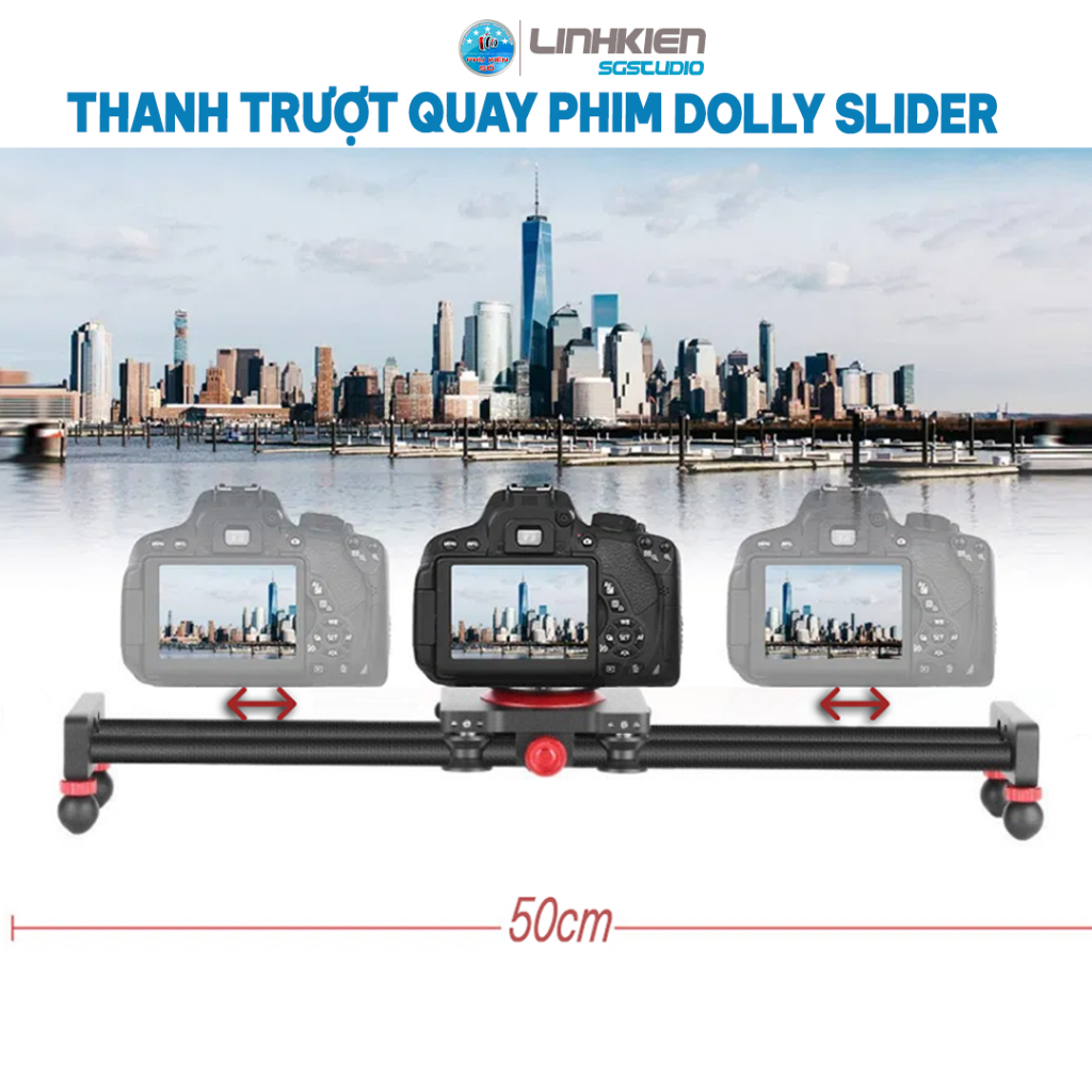 Thanh Trượt Quay Phim Dolly Slider Carbon Fiber 50cm Cho Máy Ảnh Camera  Quay Phim Chuyển Động Ổn Định Chuyên Nghiệp