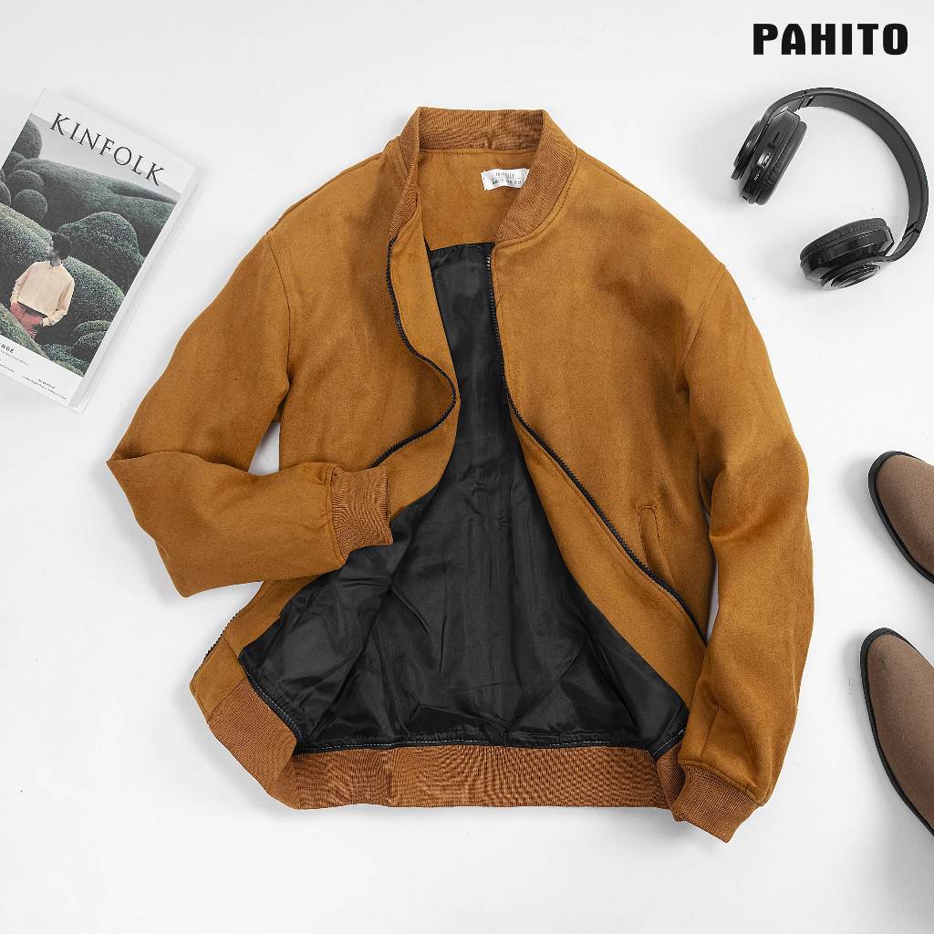 Áo Khoác Nam Da Lộn BomBer Lót Gió 3 Màu Kiểu Dàng Hàn Quốc - ARU SHOP AK3