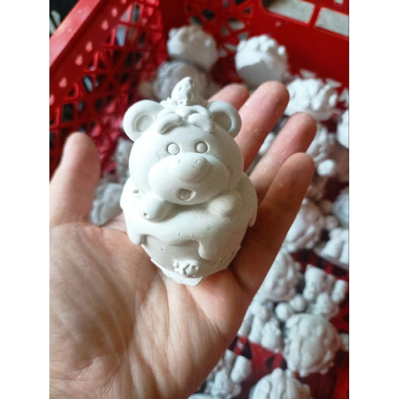 Set Gấu Dâu 3d mẫu mới hottrend kèm màu và cọ