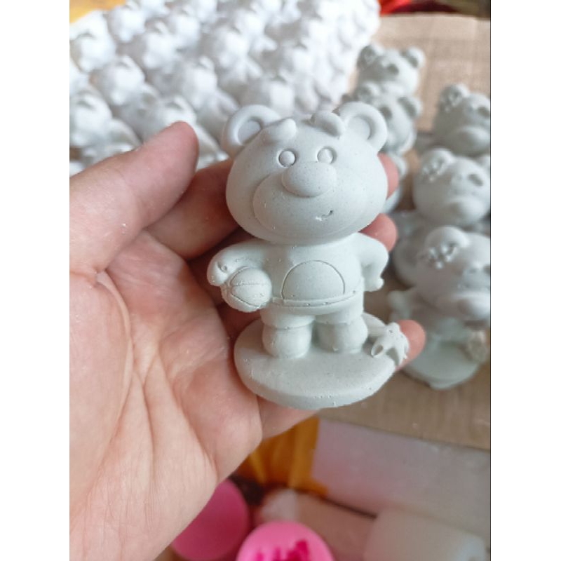 Set Gấu Dâu 3d mẫu mới hottrend kèm màu và cọ