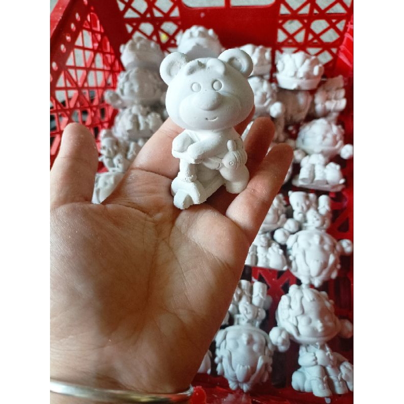 Set Gấu Dâu 3d mẫu mới hottrend kèm màu và cọ