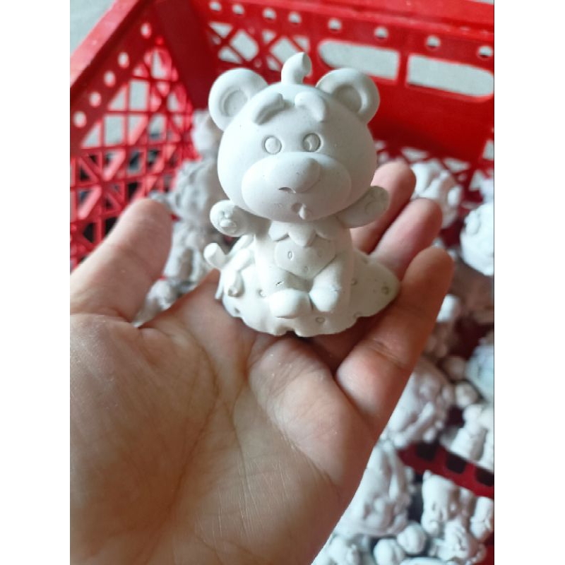 Set Gấu Dâu 3d mẫu mới hottrend kèm màu và cọ