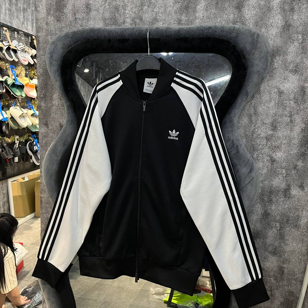 ÁO KHOÁC CHÍNH HÃNG ADIDAS TRACK SST CLASSICS ADICOLOR SHOP XÁM STORE