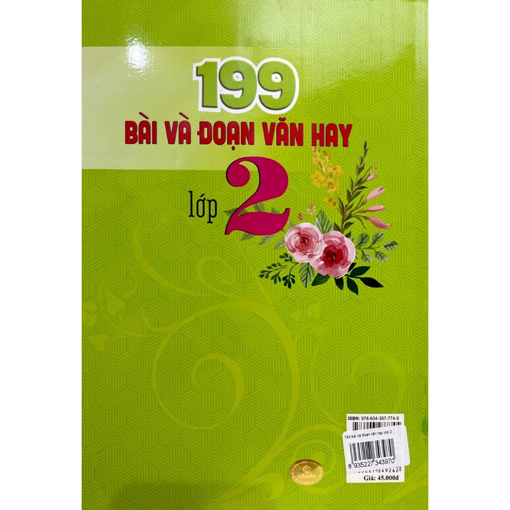 Sách - 199 Bài Và Đoạn Văn Hay Lớp 2