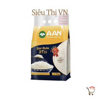 Gạo thơm a an st25 / st24 / st21 túi 5kg - date luôn mới