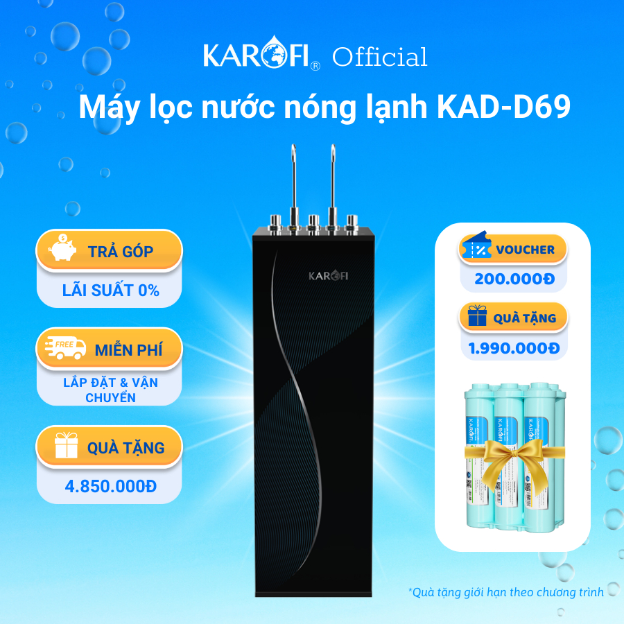 Máy lọc nước nóng lạnh Karofi KAD-D69 - Công nghệ làm lạnh Zitek 4.0