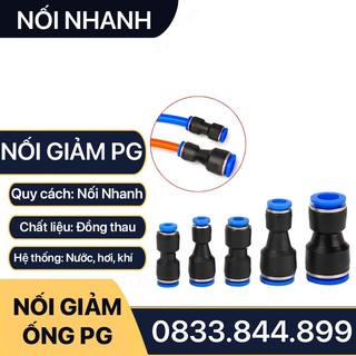 Nối Thẳng Hai Đầu Nối Nhanh Cắm Ống Bằng Nhau Sử Dụng Nối Ống Nhựa Pu Khí Nén Chất Lỏng Phun Sương Hơi - APU 1 Chạm