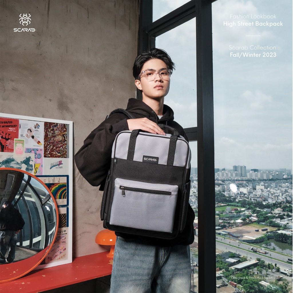 SCARAB HIGH STREET BACKPACK  - Ba lô Thời Trang, Balo Đi Học Nam Nữ