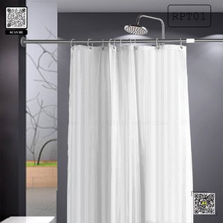 Rèm Phòng Tắm Chống Thấm Sọc Dọc - Rèm Bình An KT180*180CM RPT01