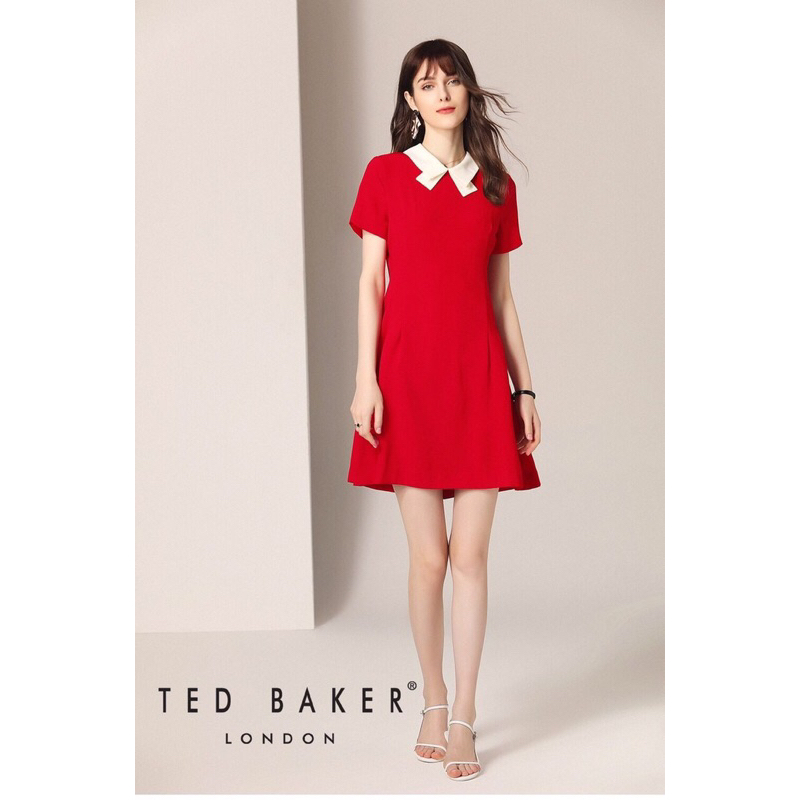 Đầm đỏ dáng A TED BAKER