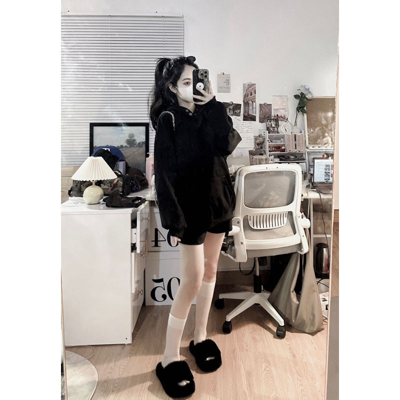 Áo hoodie siêu dày dặn chữ
