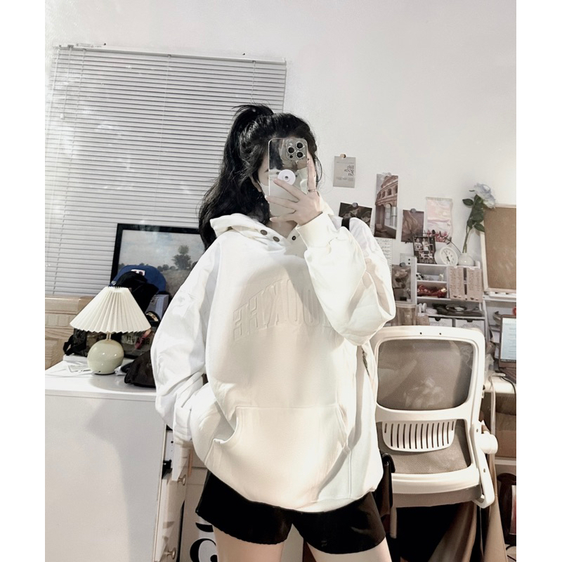 Áo hoodie siêu dày dặn chữ