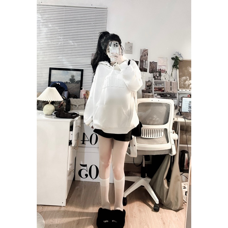 Áo hoodie siêu dày dặn chữ