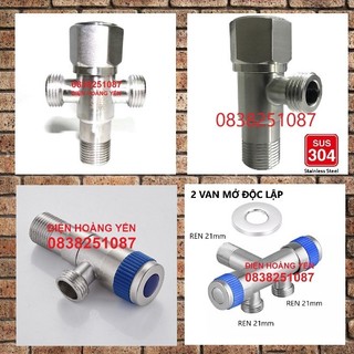 Van F van chữ F inox 304 Van t cầu 2 ngãVan khóa chữ F Van khóa nước chia giảm áp inox SUS304, Lựa chọn sản phẩm trong B