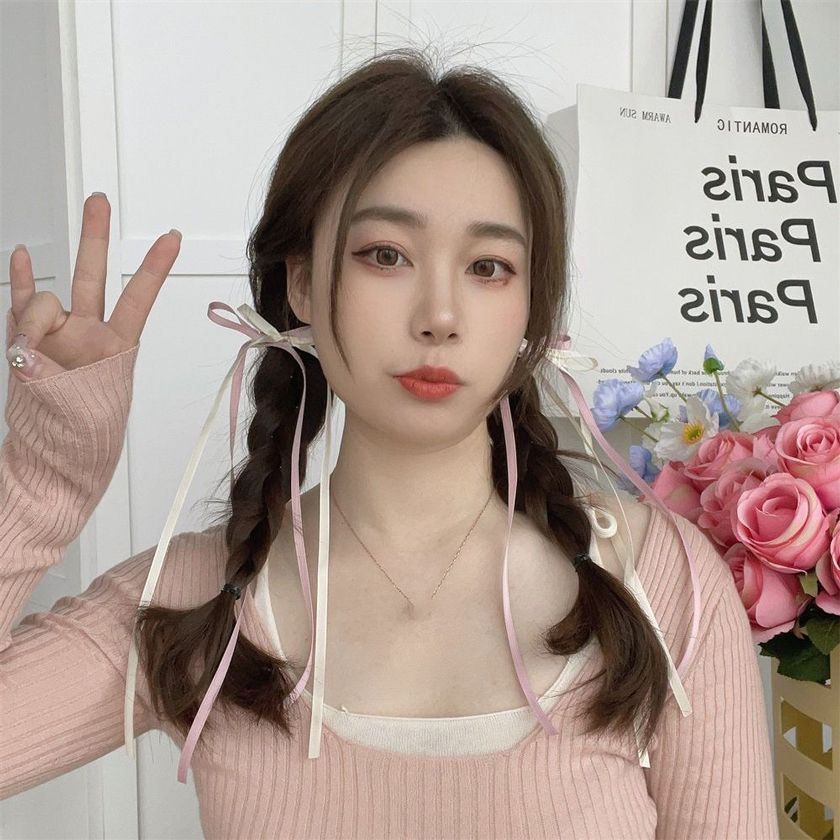 2mét ruy băng bản nhỏ 6mm cột nơ tóc