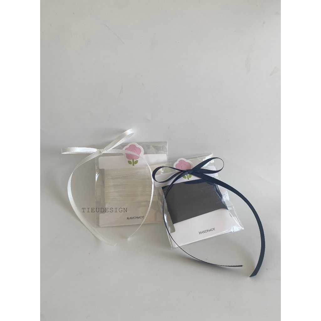 2mét ruy băng bản nhỏ 6mm cột nơ tóc