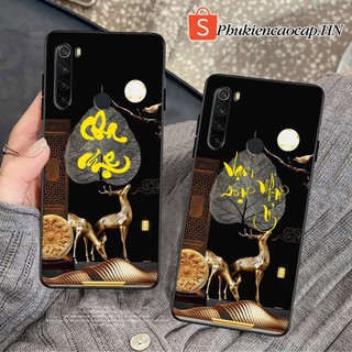 Ốp lưng Xiaomi Redmi Note 8 - Redmi Note 8 Pro - Ốp Xiaomi in hình chữ thư pháp máy mắn, bảo hành 1 đổi 1