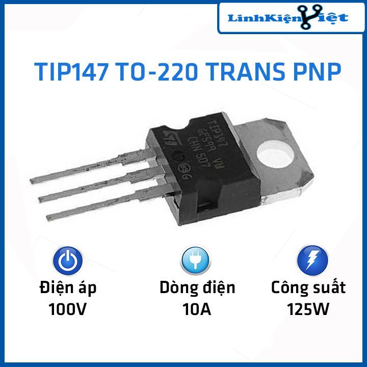 IC TIP147 TO-220 TRANS PNP 10A 100V