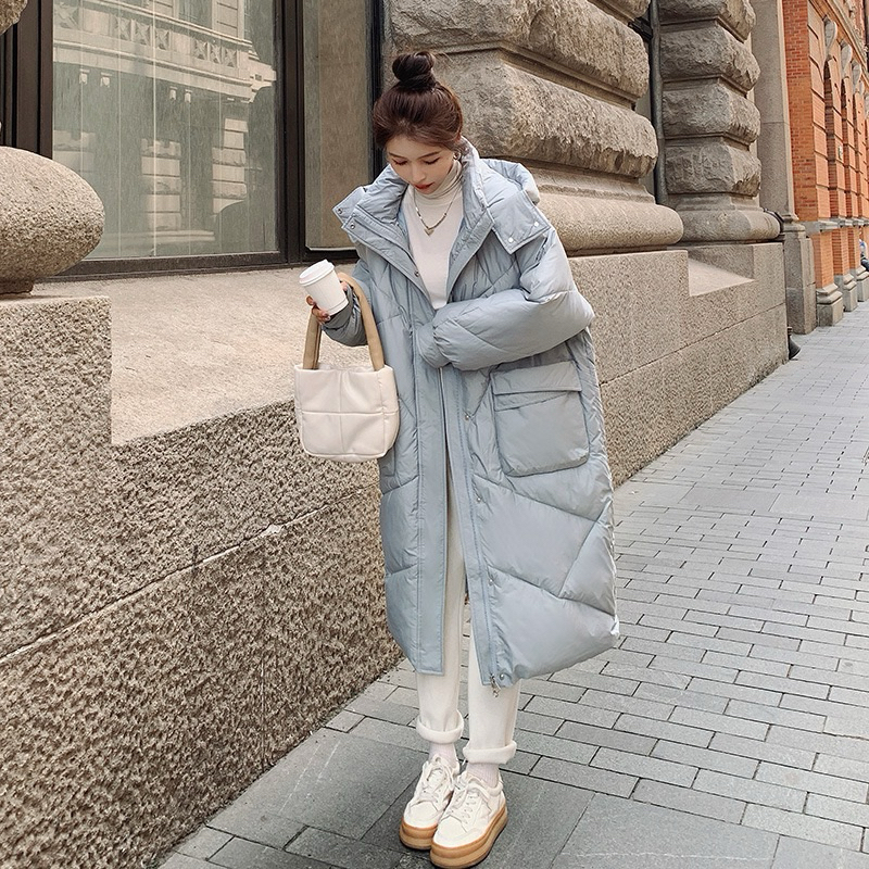 𝐂𝐨̉ 𝐁𝐚 𝐋𝐚́ 𝐒𝐭𝐨𝐫𝐞 - Áo Khoác Phao Nữ Mùa Đông Dáng Chùng Trần Trám Kiểu Dáng Hàn Quốc Hàng Quảng Châu mới 2022