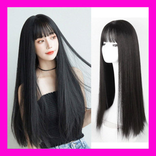 💗TẶNG LƯỚI 💗Tóc giả nữ nguyên đầu thẳng dài 65cm - TG87