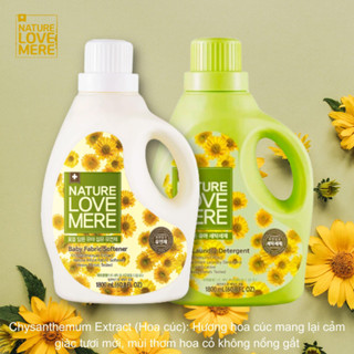  Nước giặt xả NATURE LOVE MERE  Hàn Quốc hữu cơ an toàncho bé can 1.8L 