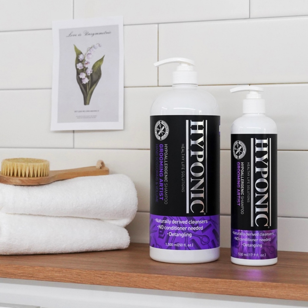 Sữa tắm cho chó cao cấp HYPONIC Grooming Artist, làm dày & phồng lông - 100ml