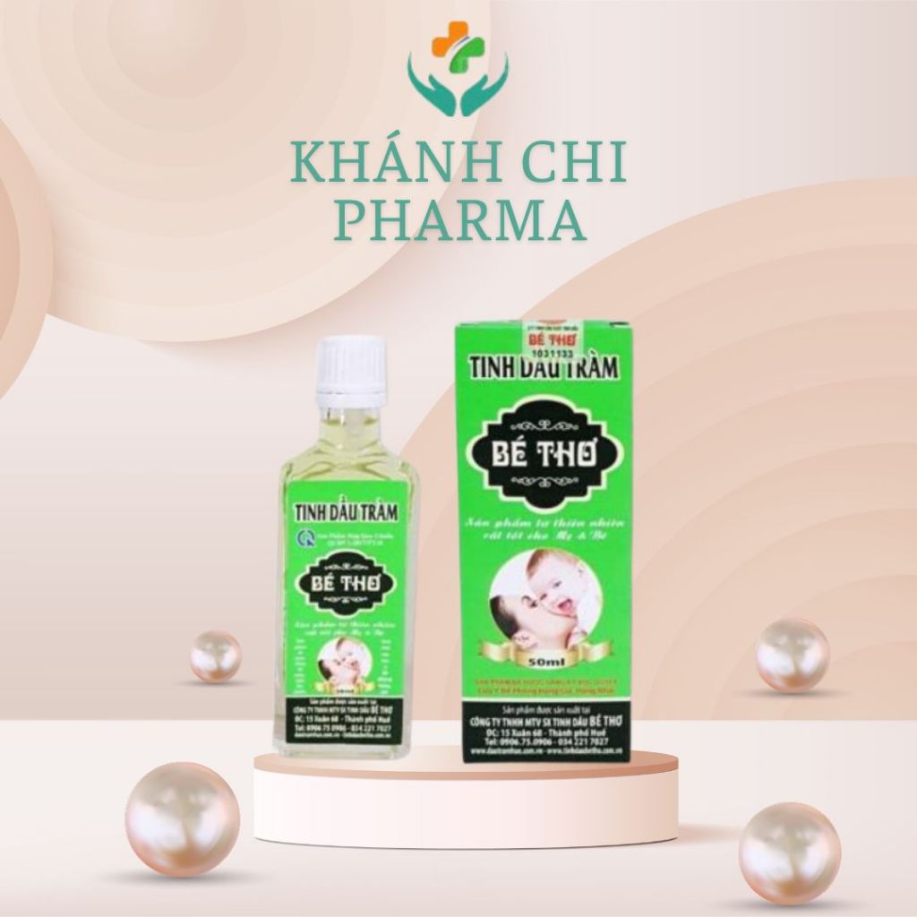 Tinh dầu tràm Bé Thơ lọ 50ml. Dầu tràm nguyên chất an toàn cho trẻ sơ sinh