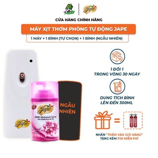 Máy xịt thơm phòng tự động Jape chính hãng, chống ẩm mốc, chống côn trùng - Hương Floral - 300ml
