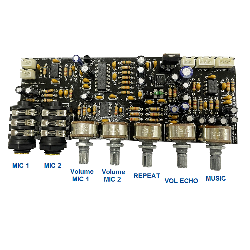 Mạch MICRO KARAOKE 12V đơn V2 đã được cân chỉnh phù hợp