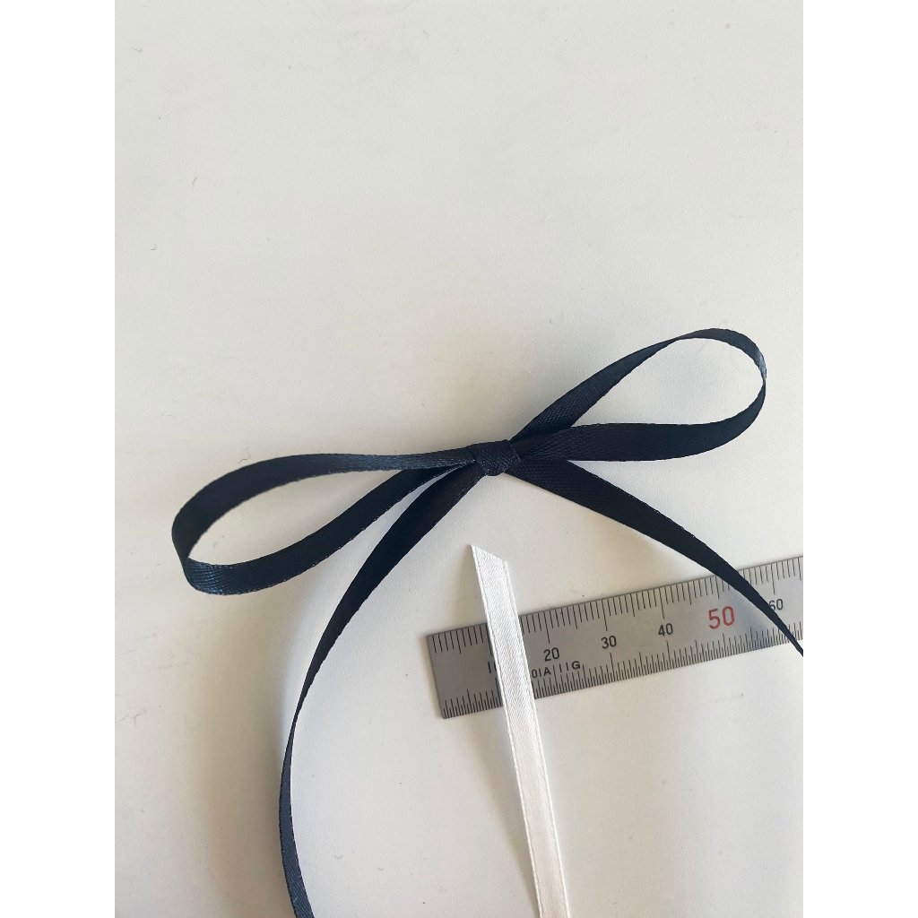 2mét ruy băng bản nhỏ 6mm cột nơ tóc