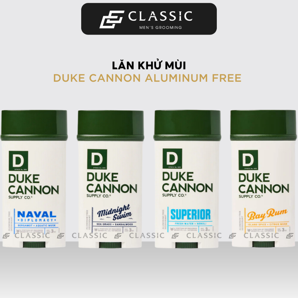 Lăn khử mùi Duke Cannon Aluminum Free 85g