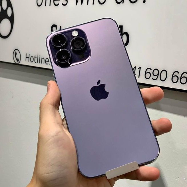 Điện thoại Iphone 14 Promax 128gb Deep Purple Lock New 100%