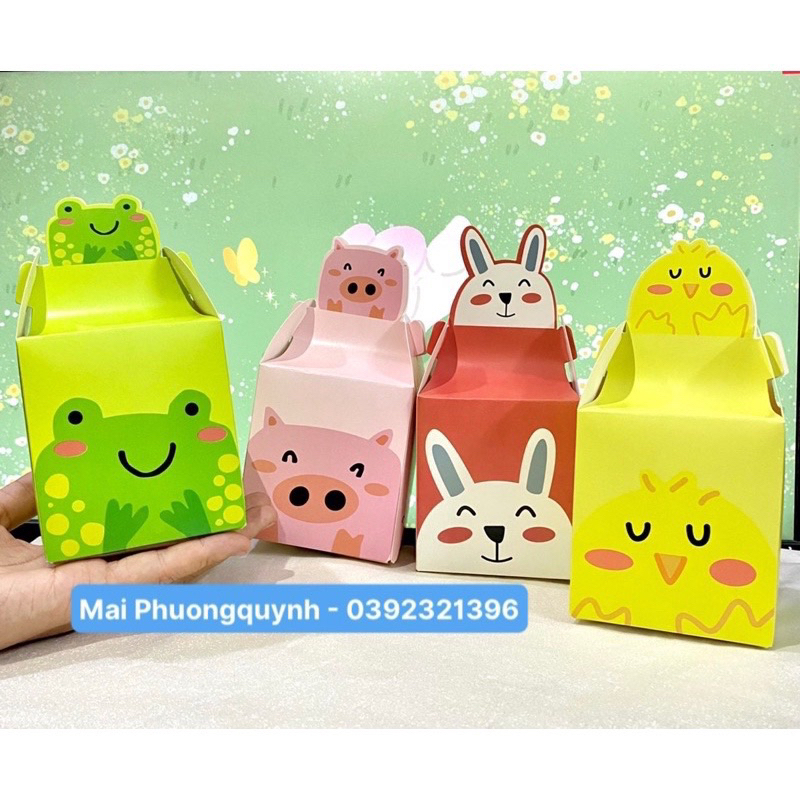 Hộp đựng quà Noel, cute dễ thương , hộp quà giáng sinh