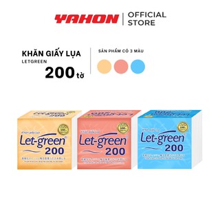 Combo 6 Bao Khăn Giấy Lụa Let-green, 200 tờ/bao