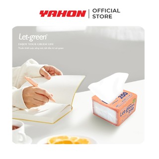 Combo 6 Bao Khăn Giấy Lụa Let-green, 200 tờ/bao