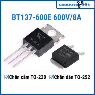 Linh kiện bt137-600e 600v/8a to-252