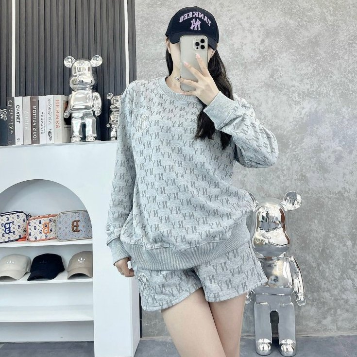 Áo nỉ Sweater nam nữ MLB NY Yankees nhiều màu hàng xuất dư cao cấp phong cách Hàn Quốc