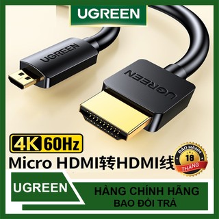 Cáp micro hdmi type d to hdmi type a ugreen hd127 cao cấp