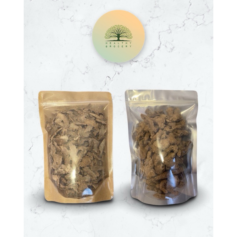 Gừng khô phiến và củ
